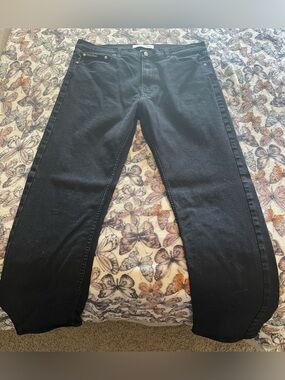 Calvin Klein Jeans Slim Straight Black Men's Jeans size 36x34